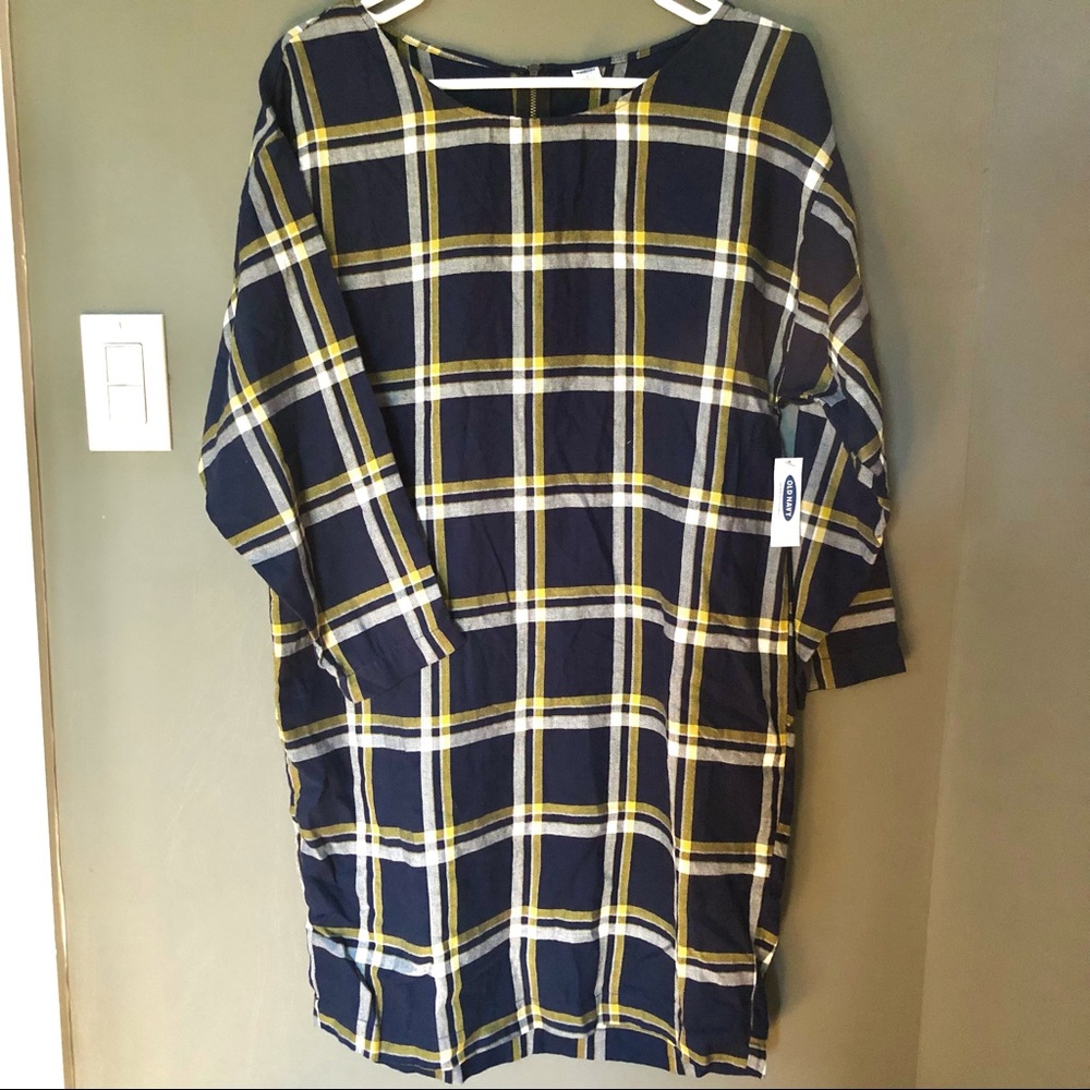 NWT Old Navy Plaid Shift Dress